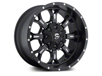 Fuel Wheels Krank Black Milled 5-Lug Wheel; 18x9; 20mm Offset (05-11 Dakota)