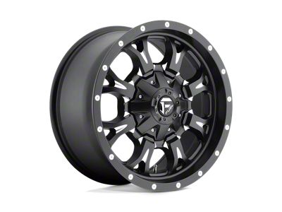 Fuel Wheels Krank Matte Black Milled 5-Lug Wheel; 17x9; -12mm Offset (87-90 Dakota)
