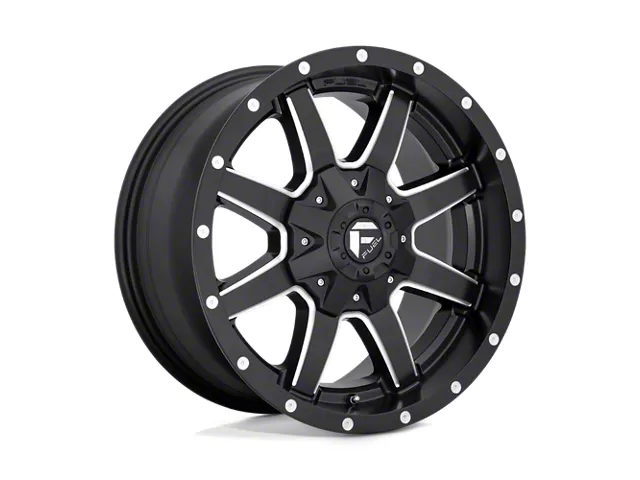 Fuel Wheels Maverick Matte Black Milled 5-Lug Wheel; 24x14; -75mm Offset (05-11 Dakota)