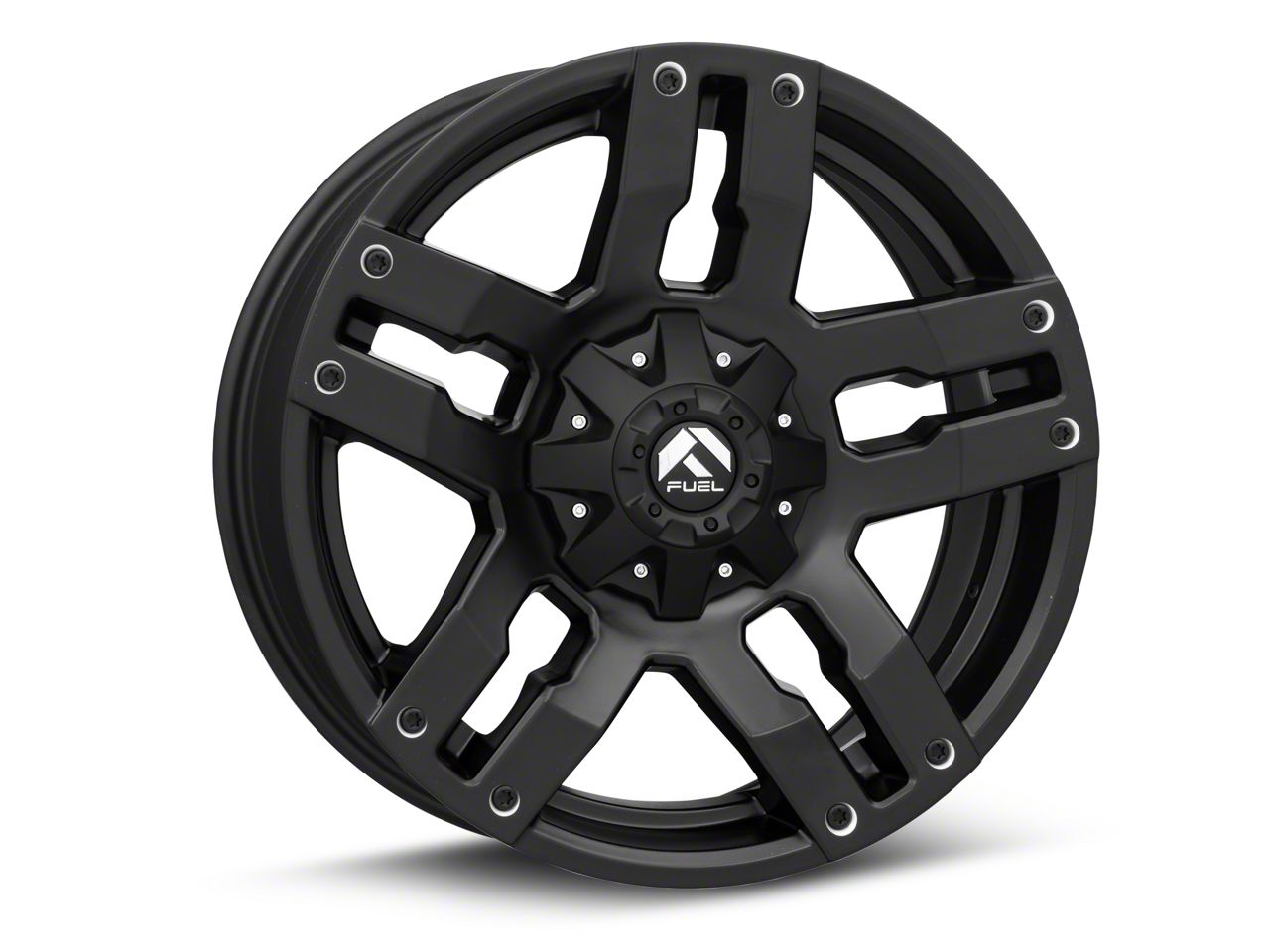 Fuel Wheels Dakota Pump Matte Black 5-Lug Wheel; 20x9; 1mm Offset ...