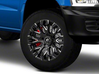 Fuel Wheels Quake Gloss Black Milled 5-Lug Wheel; 18x9; 1mm Offset (05-11 Dakota)