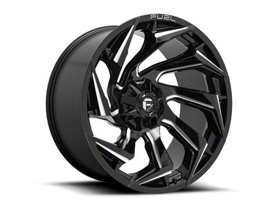 Fuel Wheels Reaction Gloss Black Milled 5-Lug Wheel; 20x10; -18mm Offset (05-11 Dakota)