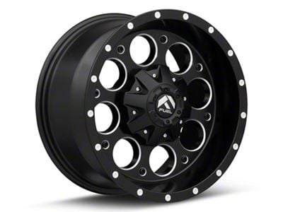 Fuel Wheels Revolver Matte Black Milled 5-Lug Wheel; 17x9; -12mm Offset (05-11 Dakota)