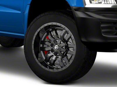 Fuel Wheels Sledge Gloss and Matte Black 5-Lug Wheel; 18x9; -12mm Offset (05-11 Dakota)