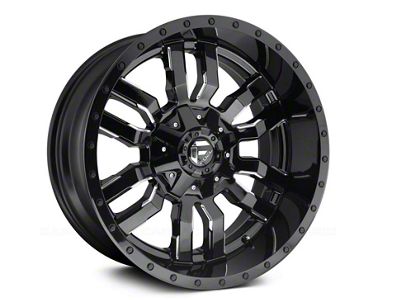 Fuel Wheels Sledge Gloss Black Milled 5-Lug Wheel; 18x9; 1mm Offset (05-11 Dakota)