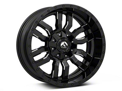 Fuel Wheels Sledge Gloss Black Milled 5-Lug Wheel; 20x10; -18mm Offset (05-11 Dakota)