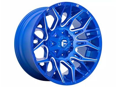 Fuel Wheels Twitch Anodized Blue Milled 5-Lug Wheel; 20x10; -18mm Offset (87-90 Dakota)
