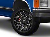Fuel Wheels Twitch Glossy Black Milled 5-Lug Wheel; 20x10; -18mm Offset (87-90 Dakota)