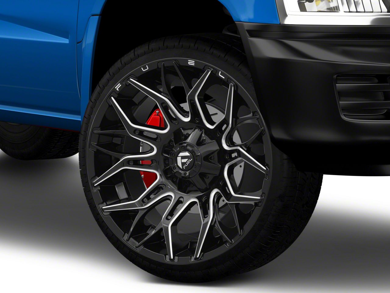 Fuel Wheels Dakota Twitch Glossy Black Milled 5Lug Wheel; 22x12; 44mm