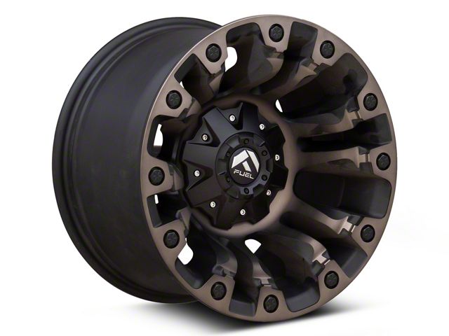 Fuel Wheels Vapor Matte Black Double Dark Tint 5-Lug Wheel; 17x10; -18mm Offset (87-90 Dakota)