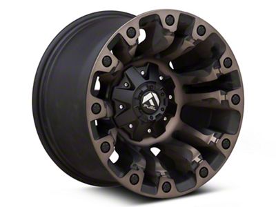 Fuel Wheels Vapor Matte Black Double Dark Tint 5-Lug Wheel; 20x10; -18mm Offset (87-90 Dakota)