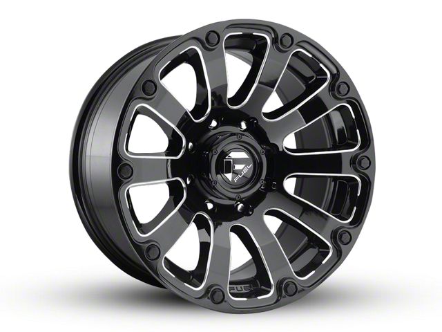Fuel Wheels Diesel Gloss Black Milled 5-Lug Wheel; 20x10; -18mm Offset (09-18 RAM 1500)