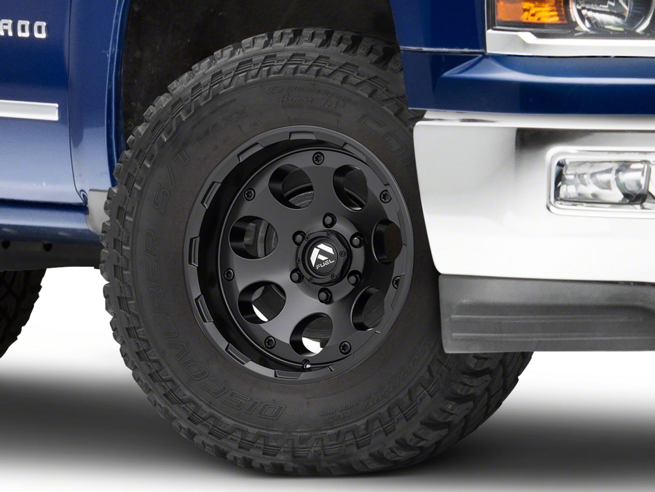 Fuel Wheels Silverado Enduro Matte Black 6Lug Wheel 17x9; 12mm