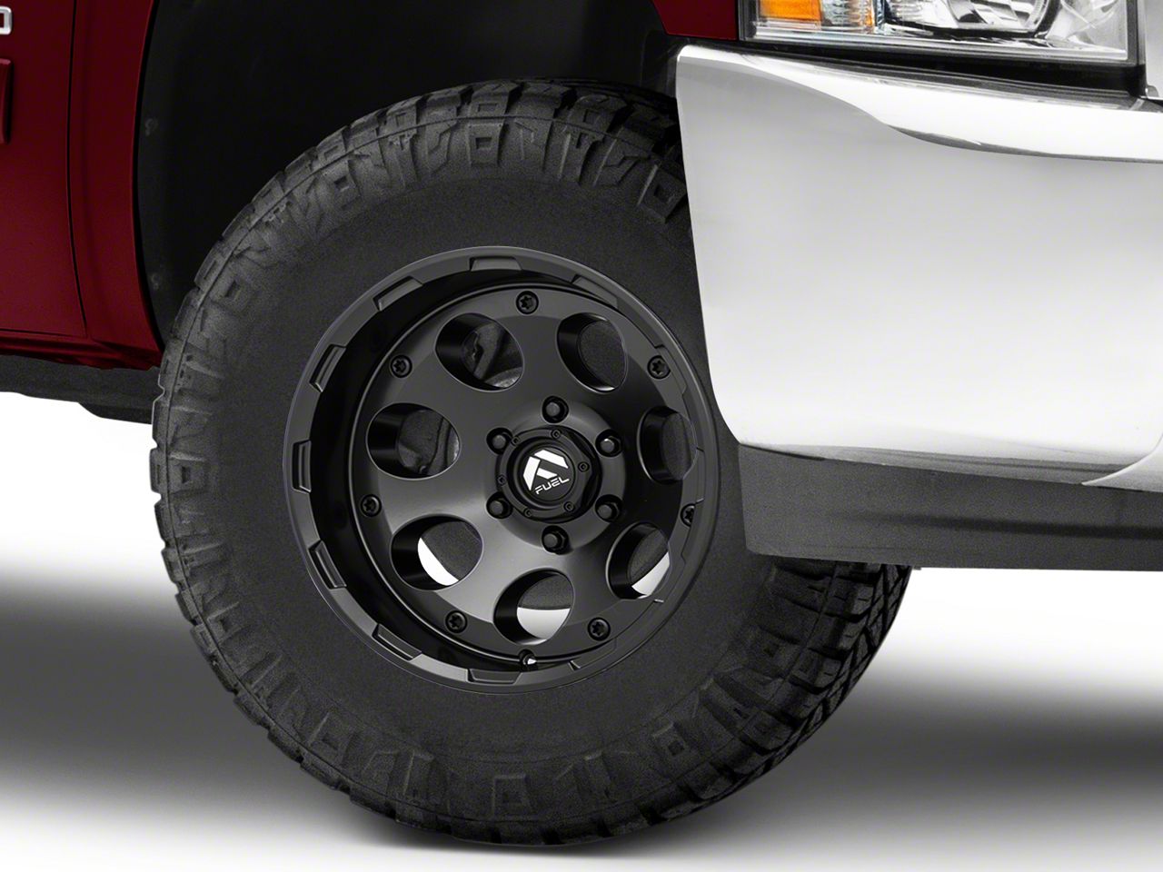 Fuel Wheels Silverado Enduro Matte Black 6Lug Wheel 17x9; 12mm