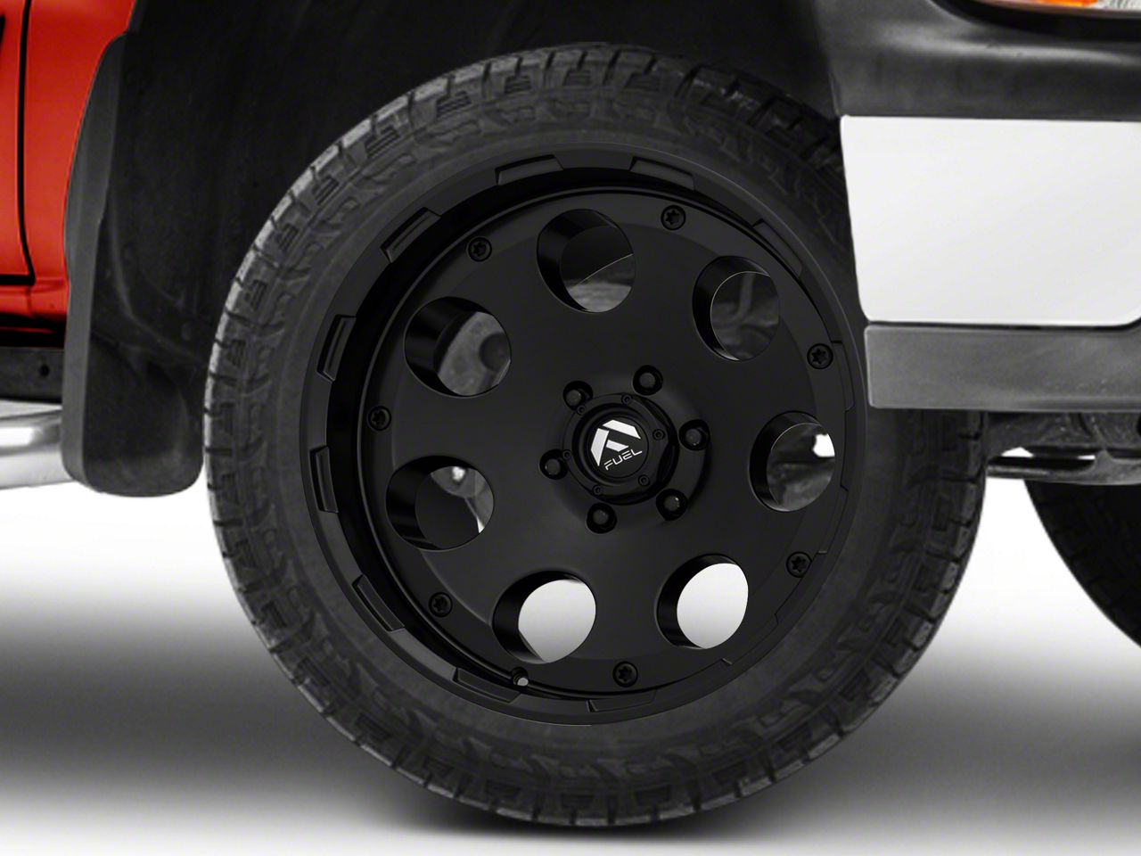 Fuel Wheels Silverado Enduro Matte Black 6Lug Wheel 20x9; 1mm Offset