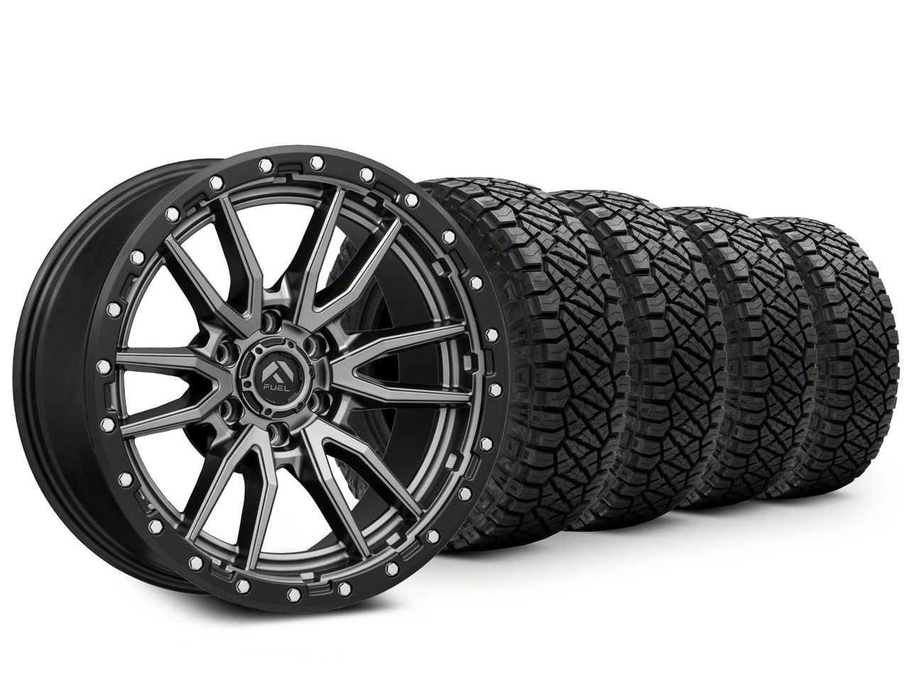 F150 20x9 Fuel Wheels Rebel & 33in NITTO AllTerrain Ridge Grappler A