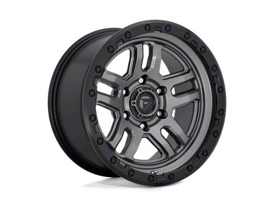 Fuel Wheels Ammo Matte Gunmetal with Black Bead Ring 6-Lug Wheel; 20x10; -18mm Offset (21-25 F-150)