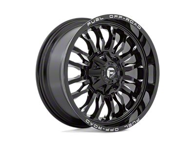 Fuel Wheels Arc Gloss Black Milled 6-Lug Wheel; 20x9; 1mm Offset (21-25 F-150)
