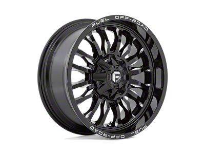Fuel Wheels Arc Gloss Black Milled 6-Lug Wheel; 22x12; -44mm Offset (21-25 F-150)