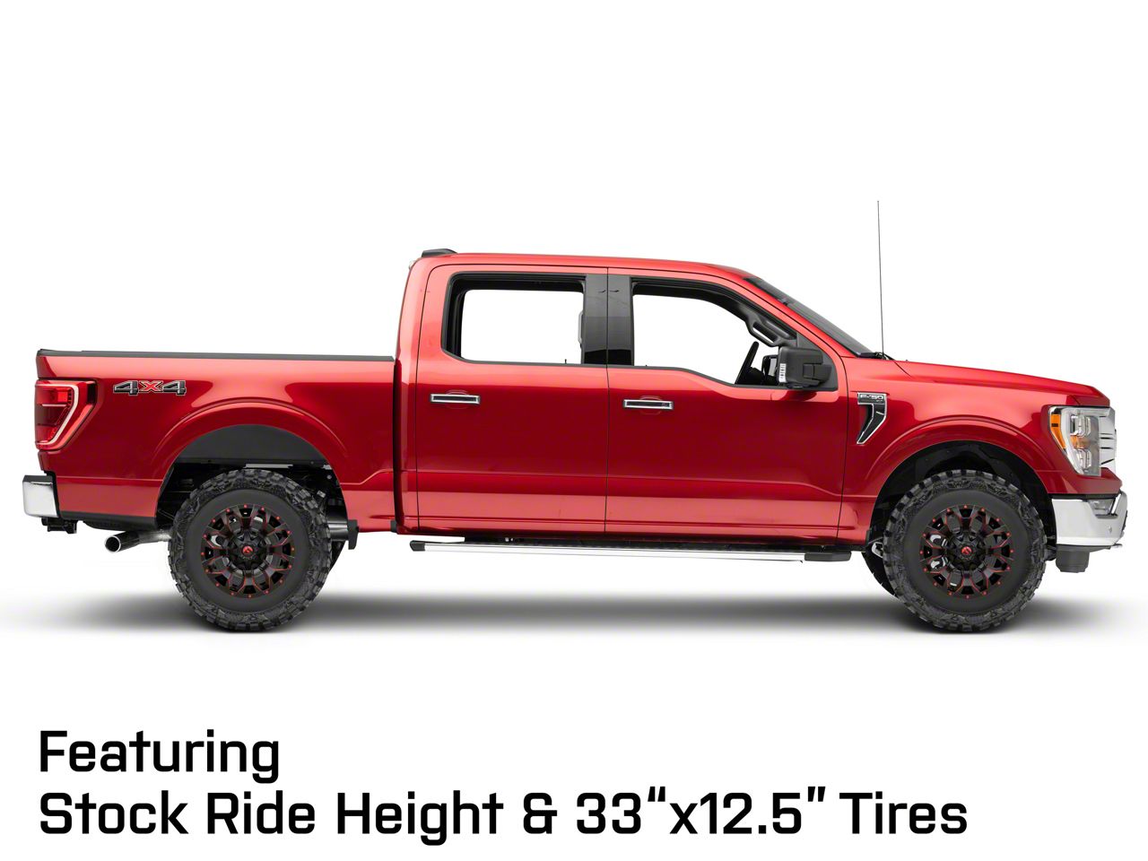 Fuel Wheels F-150 Assault Matte Black Red Milled 6-Lug Wheel; 17x8 