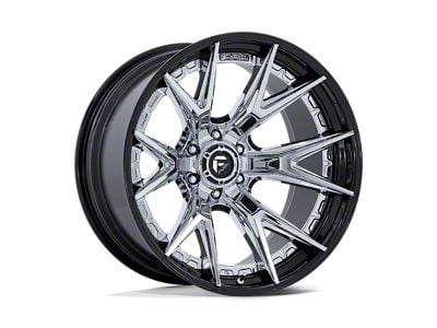 Fuel Wheels Catalyst Chrome with Gloss Black Lip 6-Lug Wheel; 20x9; 20mm Offset (21-25 F-150)