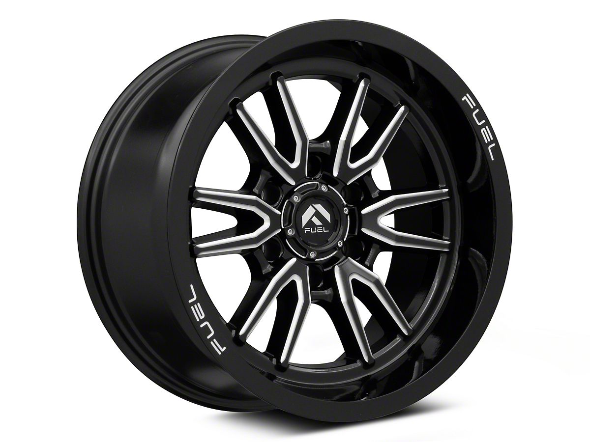 Fuel Wheels F-150 Clash Gloss Black Milled 6-Lug Wheel; 20x9; 1mm 
