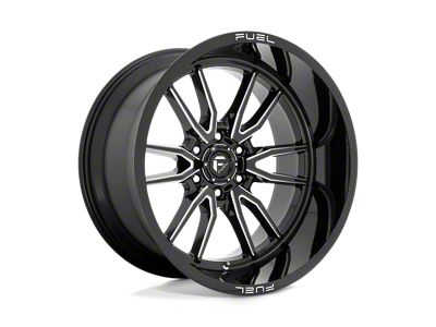 Fuel Wheels Clash Gloss Black Milled 6-Lug Wheel; 22x12; -44mm Offset (21-25 F-150)