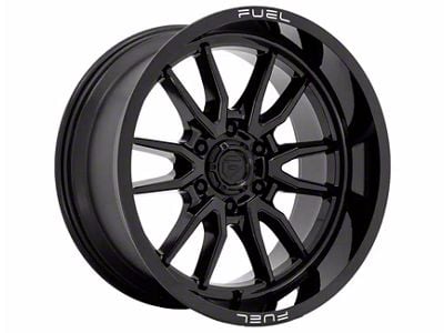 Fuel Wheels Clash Gloss Black 6-Lug Wheel; 17x9; -12mm Offset (21-25 F-150)