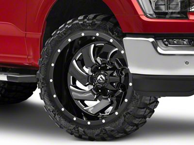 Fuel Wheels Cleaver Gloss Black Milled 6-Lug Wheel; 22x10; -18mm Offset (21-25 F-150)