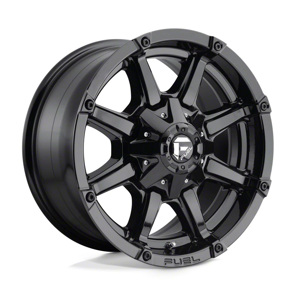 Fuel Wheels Coupler Gloss Black 6-Lug Wheel; 18×9; 19mm Offset (21-24 F-150)