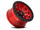 Fuel Wheels Covert Candy Red with Black Bead Ring 6-Lug Wheel; 18x9; 20mm Offset (21-24 F-150)