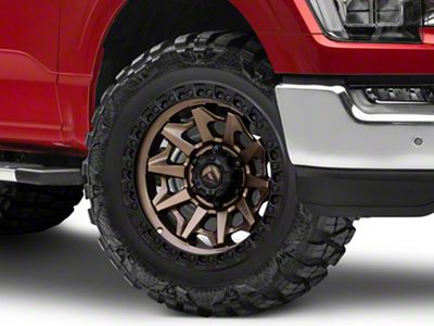 Fuel Wheels Covert Matte Bronze with Black Bead Ring 6-Lug Wheel; 20x10; -18mm Offset (21-25 F-150)