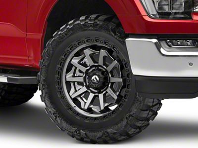 Fuel Wheels Covert Matte Gunmetal with Black Bead Ring 6-Lug Wheel; 20x10; -18mm Offset (21-24 F-150)