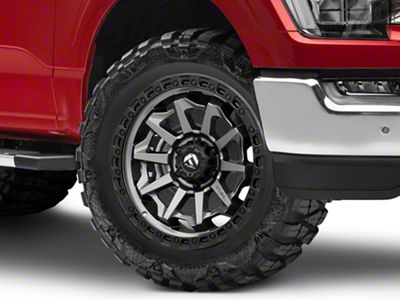 Fuel Wheels Covert Matte Gunmetal with Black Bead Ring 6-Lug Wheel; 20x9; 20mm Offset (21-25 F-150)