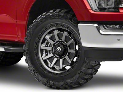 Fuel Wheels Covert Matte Gunmetal with Black Bead Ring 6-Lug Wheel; 20x9; 20mm Offset (21-24 F-150)