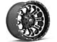 Fuel Wheels Crush Matte Black Machined 6-Lug Wheel; 20x9; 1mm Offset (15-20 F-150)