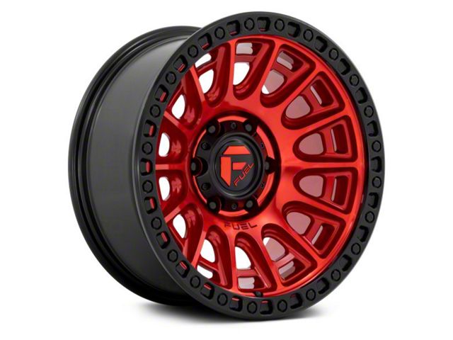 Fuel Wheels Cycle Candy Red with Black Ring 6-Lug Wheel; 20x9; 1mm Offset (21-24 F-150)