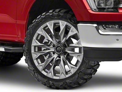 Fuel Wheels Flame Platinum 6-Lug Wheel; 22x10; -18mm Offset (21-25 F-150)