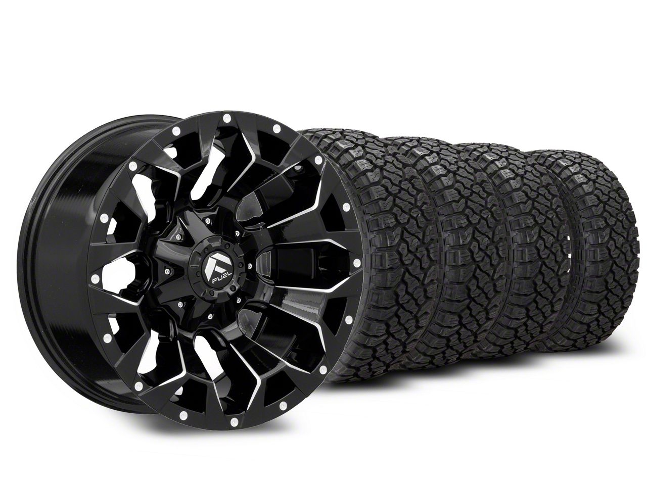 F150 18x9 Fuel Assault Wheel & 33in Kenda AllTerrain KLEVER R/T KR601