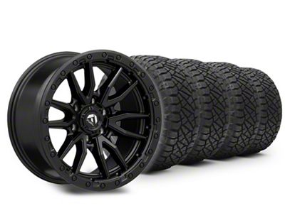 20x9 Fuel Rebel Wheel & 33in NITTO All-Terrain Ridge Grappler A/T Tire Package (15-20 F-150)