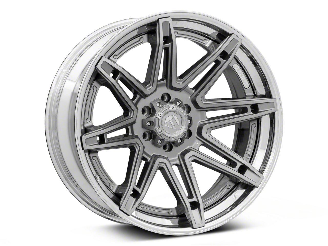 ♡FBHL♡ Fuel Wheels F-150 Fusion Forged Brawl Platinum with Chrome
