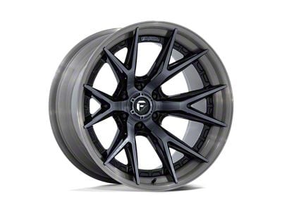 Fuel Wheels Fusion Forged Catalyst Gloss Black Brushed Dark Tinted Clear 6-Lug Wheel; 22x10; -18mm Offset (21-25 F-150)