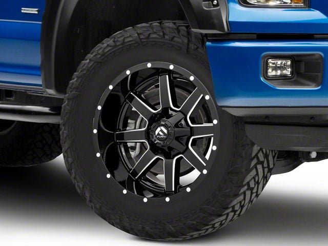 Fuel Wheels Maverick Gloss Black Milled 6-Lug Wheel; 20x14; -76mm Offset (15-20 F-150)
