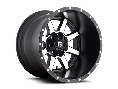 Fuel Wheels Maverick Matte Black Machined 6-Lug Wheel; 20x12; -44mm Offset (15-20 F-150)