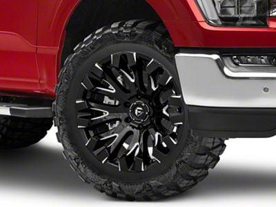 Fuel Wheels Quake Gloss Black Milled 6-Lug Wheel; 20x10; -18mm Offset (21-24 F-150)