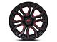 Fuel Wheels Rage Gloss Black Red Tinted 6-Lug Wheel; 20x9; 1mm Offset (15-20 F-150)