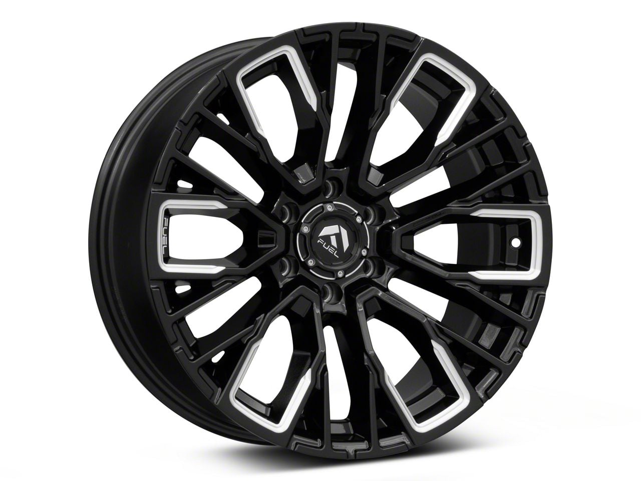 Fuel Wheels F-150 Rebar Gloss Black Milled 6-Lug Wheel; 17x9; 1mm 