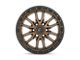 Fuel Wheels Rebel Matte Bronze with Black Bead Ring 6-Lug Wheel; 22x12; -44mm Offset (21-24 F-150)