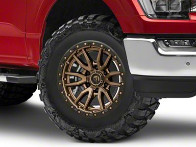 Fuel Wheels Rebel Matte Bronze with Black Bead Ring 6-Lug Wheel; 18x9; 20mm Offset (21-25 F-150)