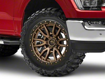 Fuel Wheels Rebel Matte Bronze with Black Bead Ring 6-Lug Wheel; 20x9; 1mm Offset (21-25 F-150)